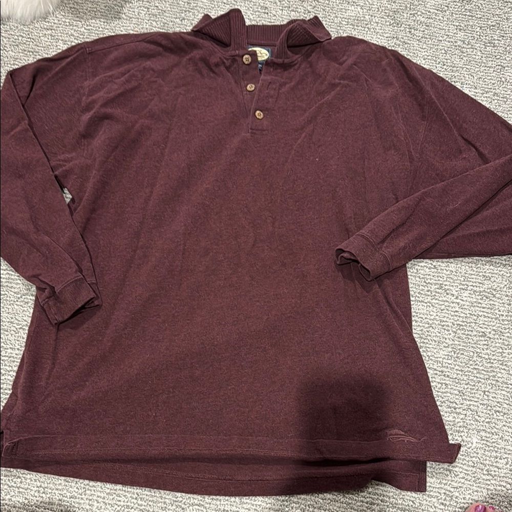 Men's Burgundy Tommy Bahama Shirt